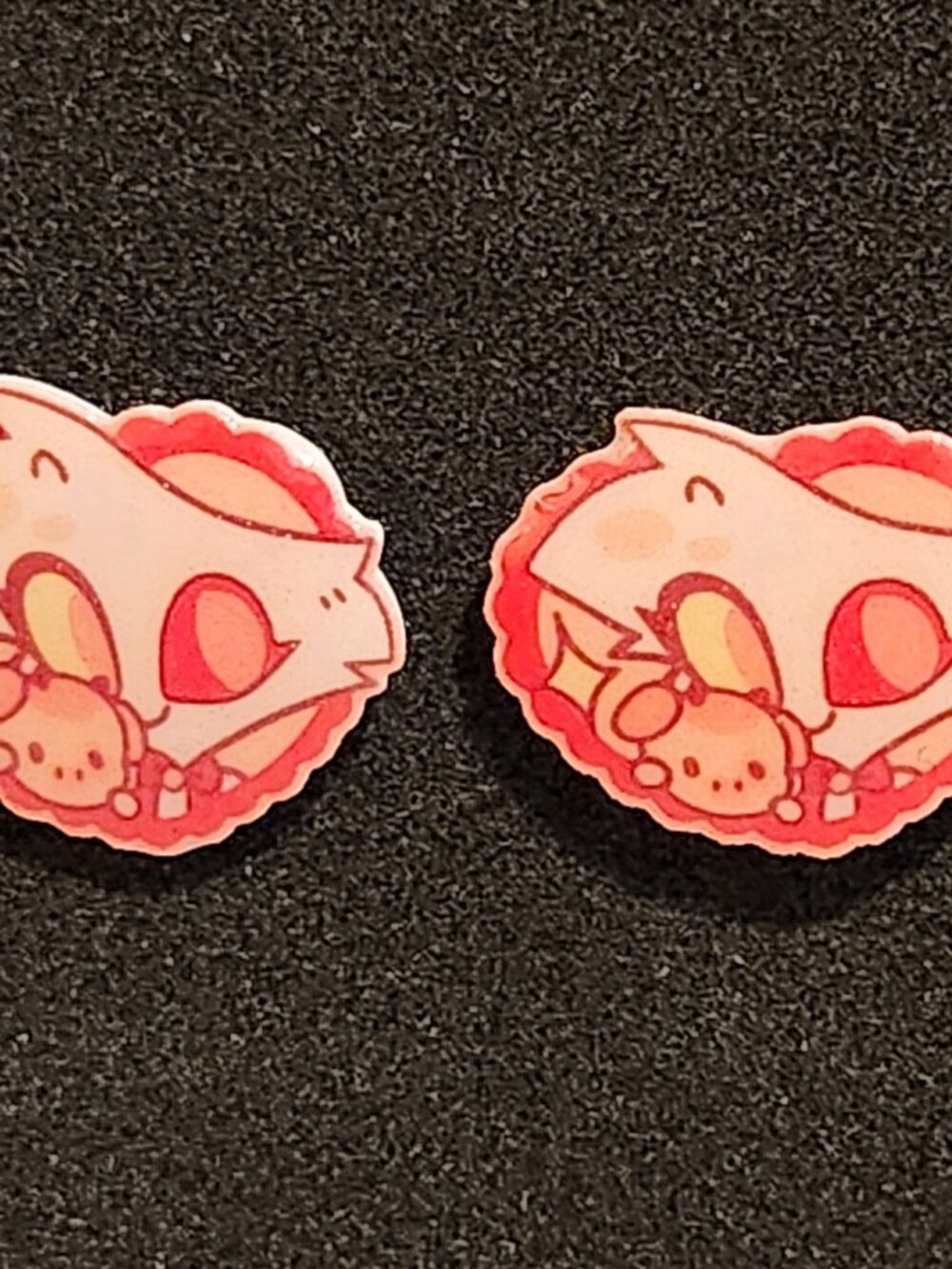 Angel Dust & Fat Nuggets Earrings - Hazbin Hotel